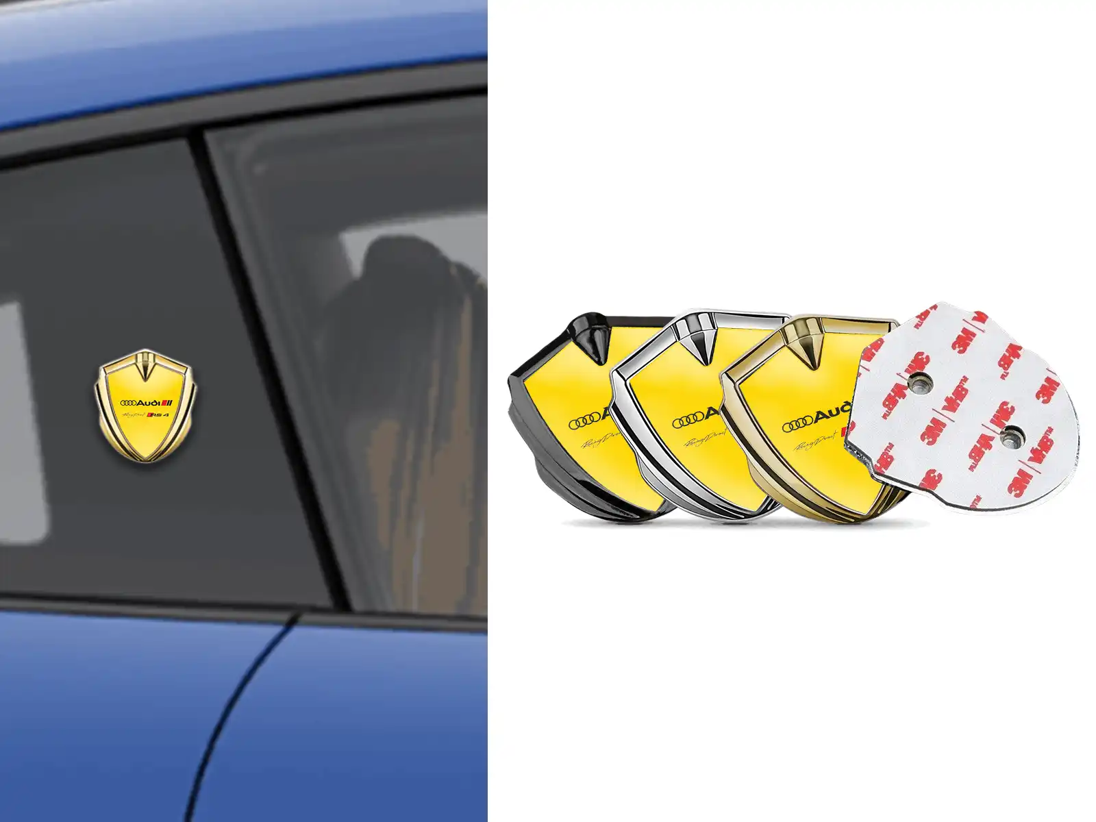 Audi Abzeichen Selbstklebend High-End Design Drift Stil